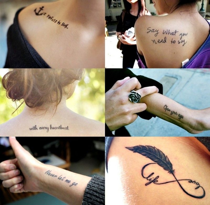 Word Tattoo Designs for Women with Meaningful Ideas in Every Letter